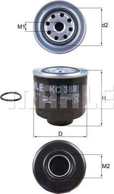 KNECHT KC 388D - Yakıt filtresi parts5.com