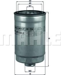 KNECHT KC 226 - Fuel filter parts5.com