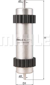 KNECHT KL 915 - Filtro combustible parts5.com