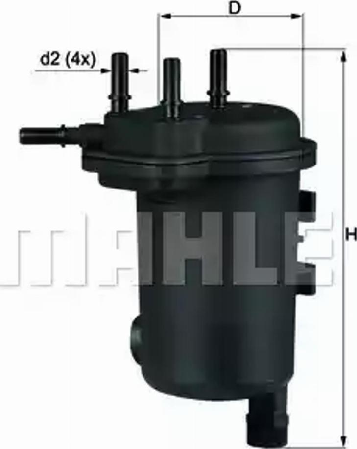 KNECHT KL 600D - Filtro combustible parts5.com