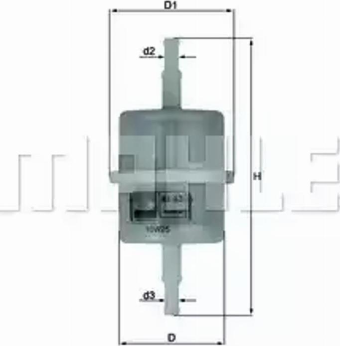 KNECHT KL 63 OF - Palivový filtr parts5.com