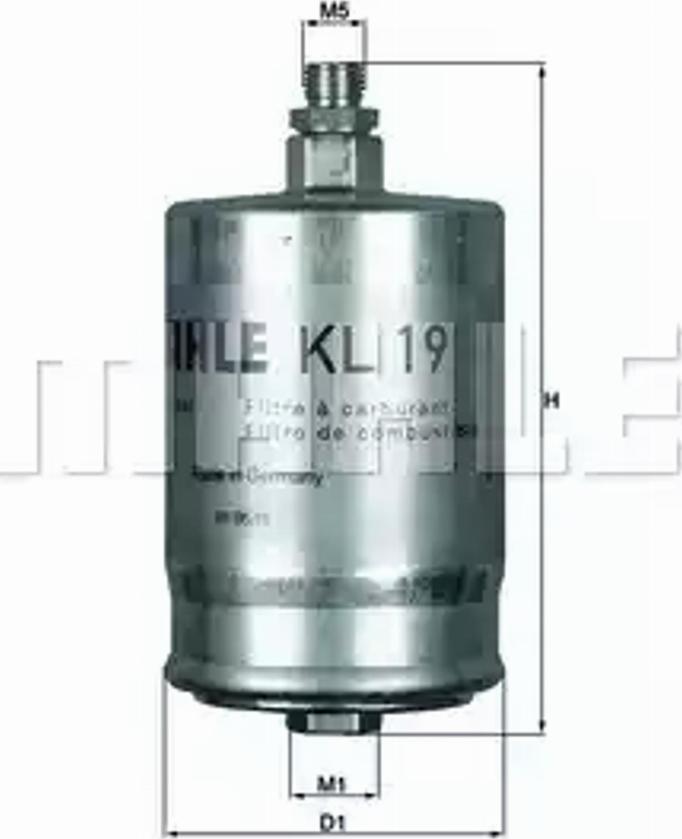 KNECHT KL 19 - Filtro combustible parts5.com