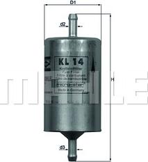 KNECHT KL 14 - Filtro combustible parts5.com
