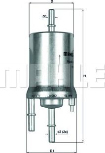KNECHT KL 156/1 - Filtro combustible parts5.com