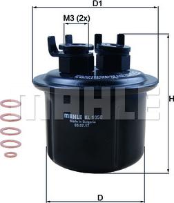 KNECHT KL 1050D - Горивен филтър parts5.com