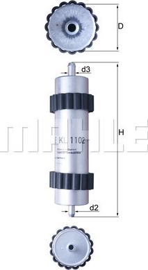 KNECHT KL 1102 - Üzemanyagszűrő parts5.com