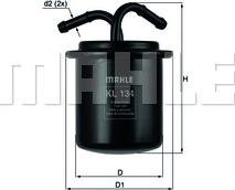 KNECHT KL 134 - Filtro combustible parts5.com