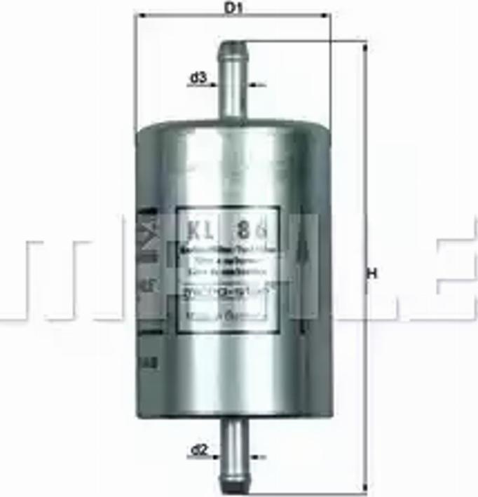 KNECHT KL 86 - Filtru combustibil parts5.com