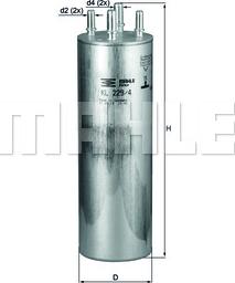 KNECHT KL 229/4 - Filtro combustible parts5.com