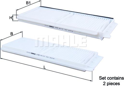 KNECHT LA 483/S - Filtre, air de l'habitacle parts5.com