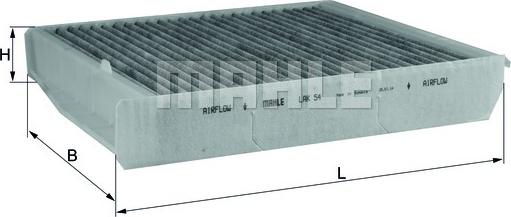 KNECHT LAK 54 - Filtru, aer habitaclu parts5.com