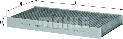 KNECHT LAK 56 - Filter, interior air parts5.com