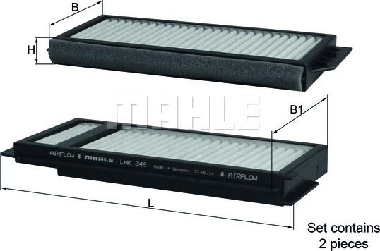 KNECHT LAK 346/S - Filtro, aire habitáculo parts5.com