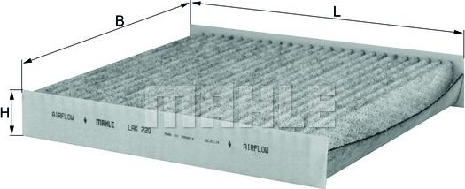 KNECHT LAK 220 - Filter, zrak notranjega prostora parts5.com