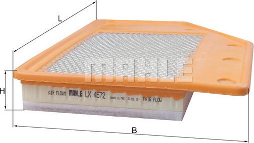 KNECHT LX 4572 - Filtru aer parts5.com