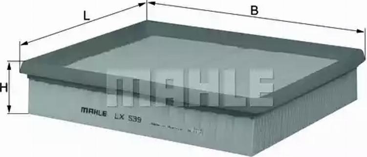 KNECHT LX 539 - Filtru aer parts5.com