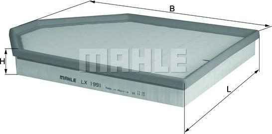 KNECHT LX 1991 - Légszűrő parts5.com