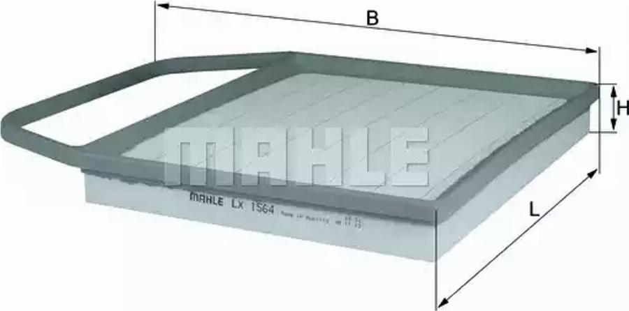 KNECHT LX 1564 - Filtru aer parts5.com