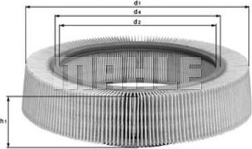 KNECHT LX 114 - Filtru aer parts5.com