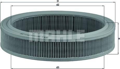 KNECHT LX 202 - Filtru aer parts5.com