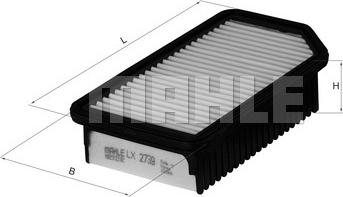 KNECHT LX 2739 - Air Filter parts5.com