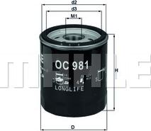 KNECHT OC 981 - Oil Filter parts5.com