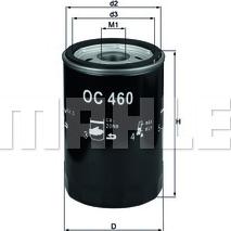 KNECHT OC 460 - Filtro de aceite parts5.com