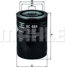 KNECHT OC 486 - Oil Filter parts5.com