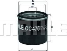 KNECHT OC 475 - Φίλτρο λαδιού parts5.com