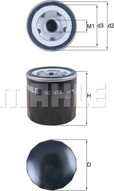 KNECHT OC 473 - Õlifilter parts5.com