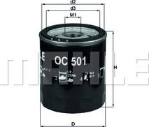 KNECHT OC 501 - Масляный фильтр parts5.com