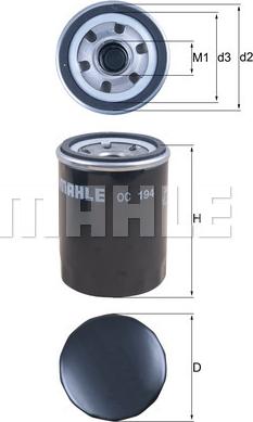 KNECHT OC 194 - Ölfilter parts5.com