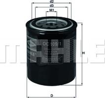 KNECHT OC 109/1 - Oil Filter parts5.com