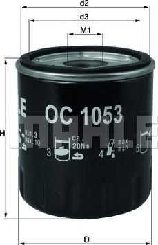 KNECHT OC 1053 - Filtro de aceite parts5.com