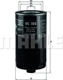 KNECHT OC 105 - Масляный фильтр parts5.com