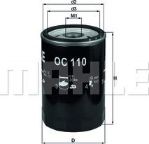 KNECHT OC 110 OF - Oil Filter parts5.com