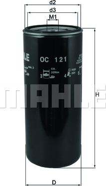 KNECHT OC 121 - Filtro de aceite parts5.com