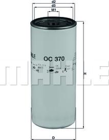 KNECHT OC 370 - Filtro de aceite parts5.com