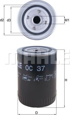 KNECHT OC 37 - Oil Filter parts5.com