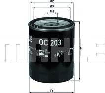 KNECHT OC 203 - Filtro de aceite parts5.com