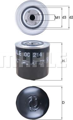 KNECHT OC 214 - Oil Filter parts5.com