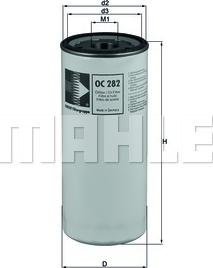 KNECHT OC 282 - Filtro de aceite parts5.com