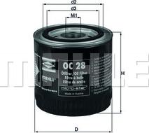 KNECHT OC 28 - Oil Filter parts5.com