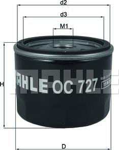 KNECHT OC 727 - Õlifilter parts5.com