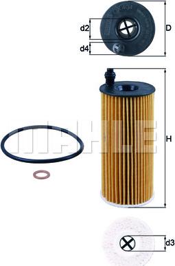 KNECHT OX 404D - Olejový filter parts5.com