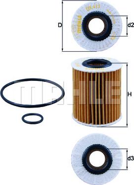 KNECHT OX 413D1 - Oil Filter parts5.com