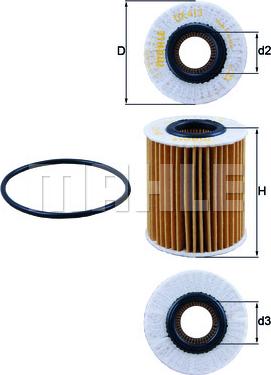 KNECHT OX 413D2 - Filtru ulei parts5.com