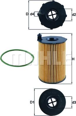 KNECHT OX 420D - Oljni filter parts5.com