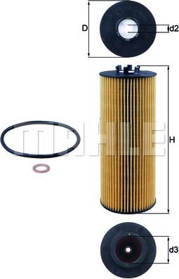 KNECHT OX 164D - Oljni filter parts5.com