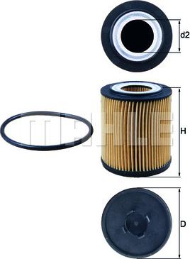 KNECHT OX 182D - Oljni filter parts5.com